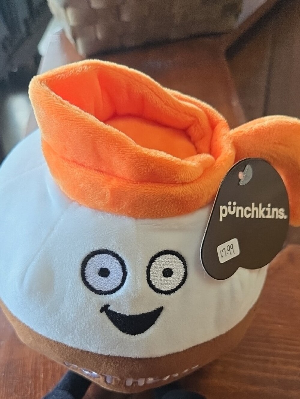 Pot Head Plush Toy - Orange, White, Brown - Picture 2 of 6
